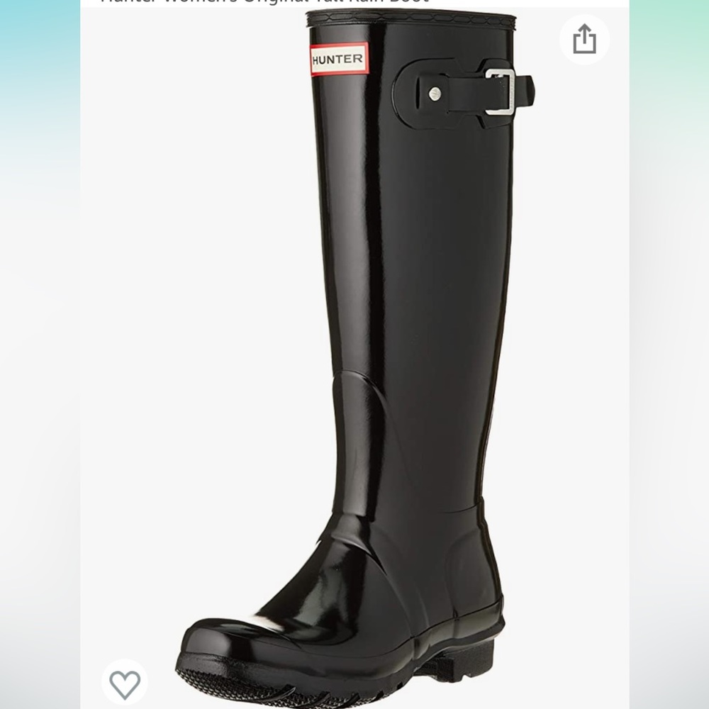 Black Original glossy hunter rain boots